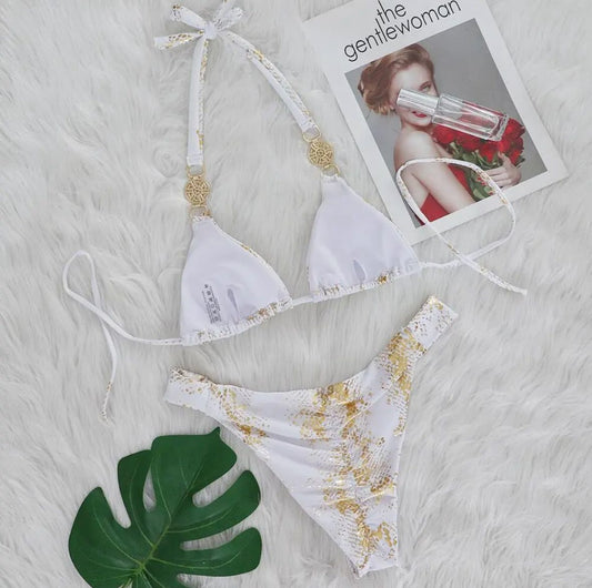 AURA™ Bikini Gold White
